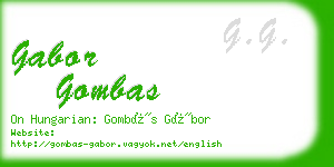 gabor gombas business card